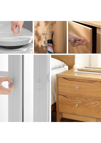 10 Adet Çok Amaçlı Yapışkanlı Askı Kulp Tutamaç Tokmak Kapı Pencere Dolap Çekmece Klozet Kapağı Tutacağı Banyo indirimleri