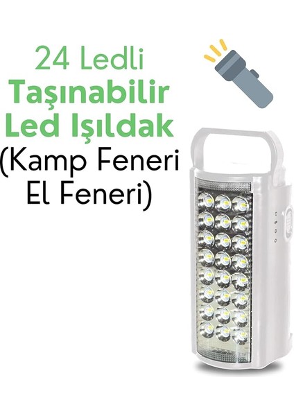 LED 24 Li Taşınabilir Işıldak Kamp Feneri El Feneri fiyatları