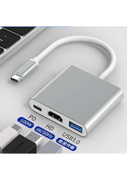 Hub Çoklayıcı Pd 100W HDMI 4K/60Hz USB 3.0 Dönüştürücü Adaptör Kablo modelleri
