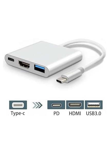 Hub Çoklayıcı Pd 100W HDMI 4K/60Hz USB 3.0 Dönüştürücü Adaptör Kablo indirimleri
