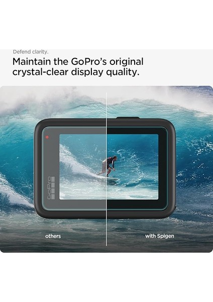 Gopro Hero 13 ile Uyumlu Ön Cam Ekran Koruyucu + Arka Cam Ekran Koruyucu + Kamera Lens Camı Koruyucu Glas.tr Slim Çoklu Paket (6 Adet) - AGL09189 indirimleri
