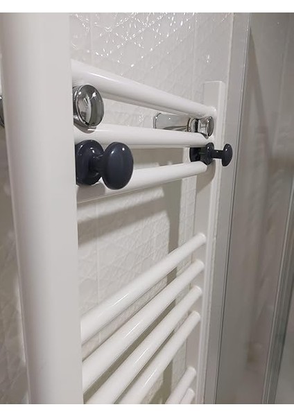 Radyatör Askısı, Banyo Askısı, Bornoz Askısı, Kolay Kurulum, Havlu Kıyafet Askısı, Banyo Kurutmalık (Antrasit) modelleri