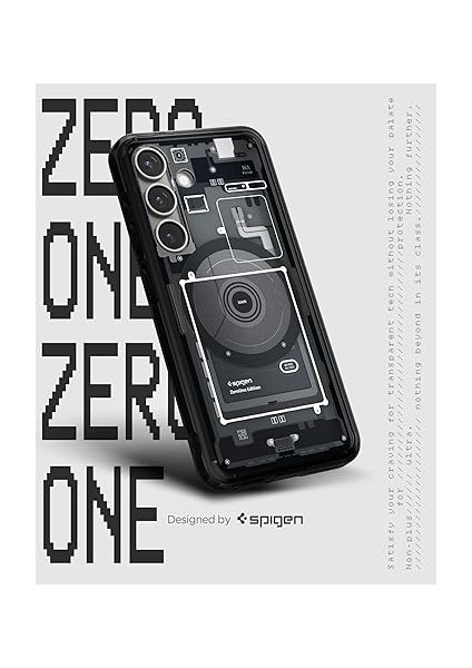 Galaxy S25 Ince Kılıf Ultra Hybrid Sararma Karşıtı Duraclear™ Hava Kanalı Teknolojisi™ Askeri Sınıf Koruma Magfit Özellikli Zero One Black Tasarım Kapak - ACS09003 indirimleri