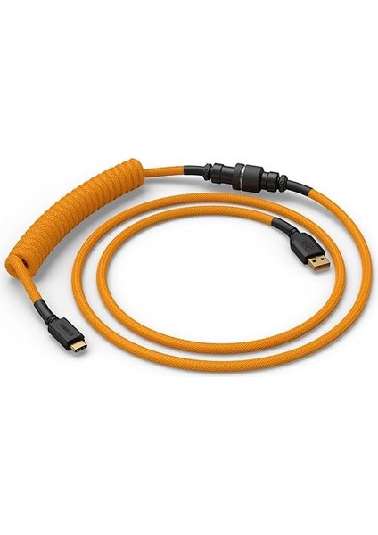 Coiled Keyboard Cable – Coiled USB C Cable Artisan Braided Cables For Mechanical Gaming Keyboard Coiled Cable - Custom Keyboard Cable (Glorious Gold) fiyatları