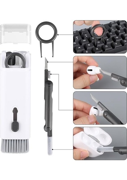 7nansi 1 Arada Elektronik Temizleyici Seti, Klananye Temizleyici, Monitör, Cep Telefonu, Bluetooth, Kulaklık, Lego, Airpods, Dizüstü Bilgisayar Kamera Lensi Siyah Için Dizüstü Bilgisayar Temizleyici, Ifthfour indirimleri