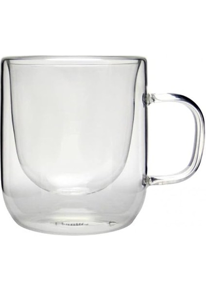 Adet Çift Cidarlı Cam Kupa Bardak 225 ml Çift Camlı Zarif Bardak Kupa fırsatları