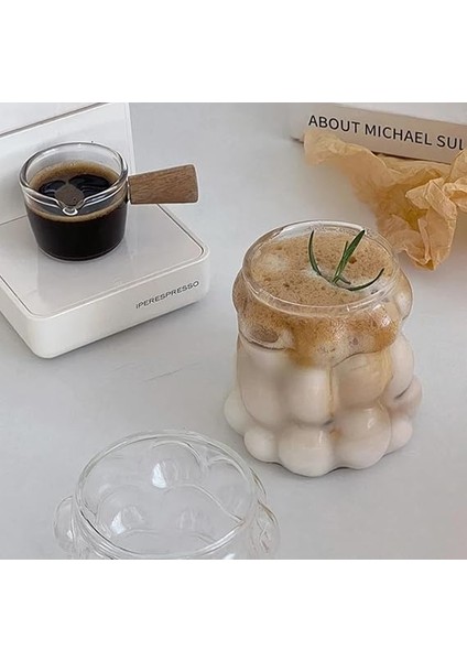 2 Adet Boncuk Şekilli Üç Boyutlu Soğuk Kahve Bardağı Üzüm Bardak Isıya Darbeye Dayanıklı Borosilikat 350ML Cam Bardak fiyatları