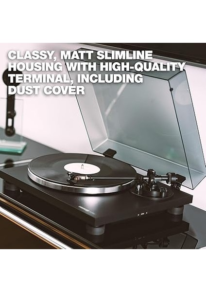 Turn 2 Black | Analog Hifi Belt Drive Turntable | Pikap | Plak Çalar | Ortofon Om 10 Iğne ve Headshell Dahil fırsatları