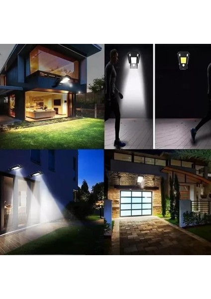 Solar Güneş Enerjili Sokak Aydınlatması 60W Beyaz LED Işık 3200-6500K Fener LED Duvar Armatürü Sensörlü Uzaktan Kumandalı Su Geçirmez Aplik Çit Balkon Bahçe Veranda Teras Patika Garaj Lambası fırsatları