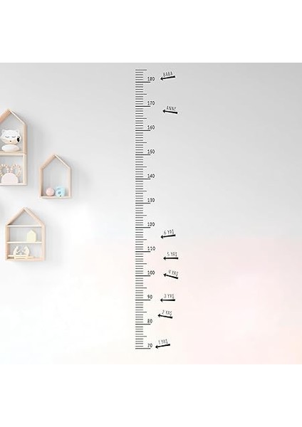 Ölçer Duvar Cetveli - Kendinden Yapışkanlı Şeffaf Etiket - Mezura Sticker - Çocuk ve Yetişkinler Için, Minimalist Dekoratif Dayanıklı, Ev ve Kreş Kullanımına Uygun - Yaş Etiketi ve Isimlik Dahil fiyatları