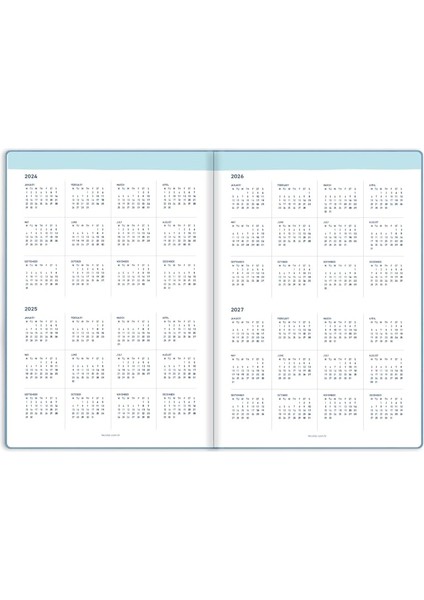 Color 15X21 Keten Süresiz Planlayıcı Ajanda Defter Mavi modelleri
