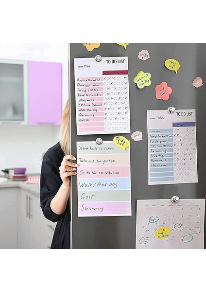 12 Adet Yüksek Kalite Güçlü Neodyum Mıknatıs Buzdolabı Magnet Fotoğraf Evrak Kağıt Tutucu modelleri