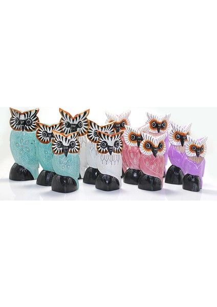 3'lü Ahşap Baykuş No:5