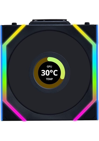 Li Unı Fan Sl Wıreless LCD 1X120MM Siyah Kasa Fanı (G99.12SLLCD1W1B.00)