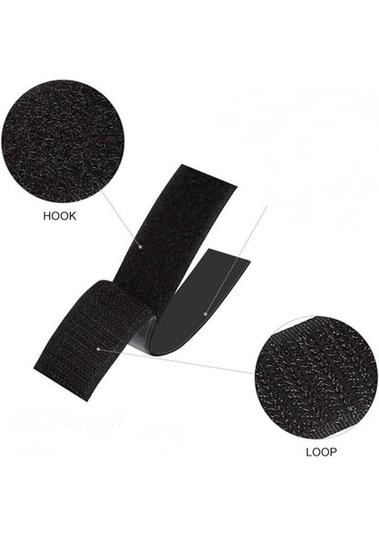 Magnet 5 Metre - Şerit Cırt Bant, En: 2 Cm, Siyah, Natural, Dişi-Erkek Takım, Cırt Cırtlı Bant fırsatları