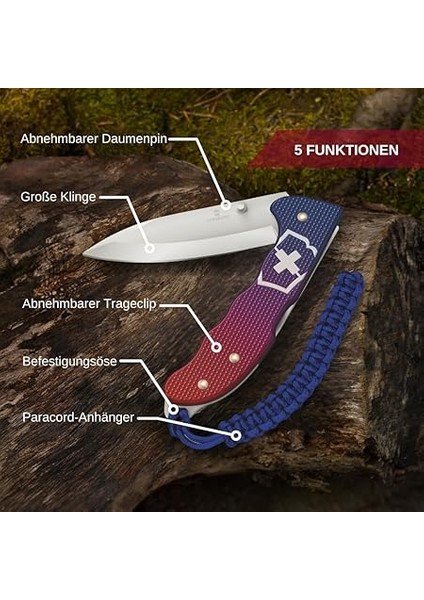 0.9415.D221 Evoke Alox Çakı, Mavi-Kırmızı fırsatları