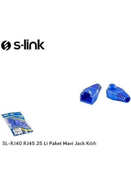SL-RJ40 RJ45 25 Li Paket Mavi Jack Kılıfı fiyatları