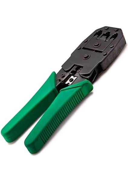 Home 3’lü Modüler Irtibat Pensesi – 4p-4c, 6p-6c ve 8p-8c RJ11 RJ12 RJ45 Ethernet Kablo Jak Çakma Pensesi, Ağ ve Telefon Kablosu Sıkma Aracı-Kablo Soyucu Hediyeli-Asorti Renk modelleri