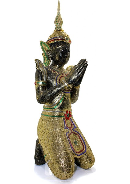 Oturan Ahşap Buda Figürü Kl 5