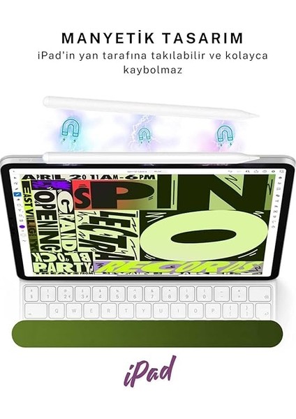 Air 11 & 13 Inç M3 2025 Uyumlu Avuç Içi Reddetmeli Eğim Hassasiyetli Dokunmatik Yazı Kalemi fırsatları