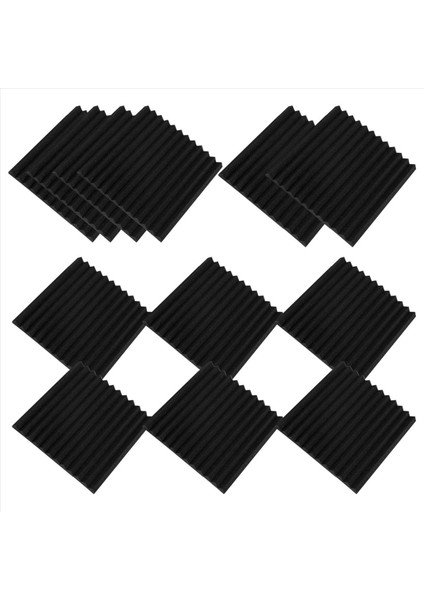 60 Paket Kendi Yapışkan Akustik Paneller Ses Geçirmez Köpük Paneller Ev Için Yoğunluklu Ses Yalıtımı Duvar Panelleri (Siyah) (Yurt Dışından) modelleri