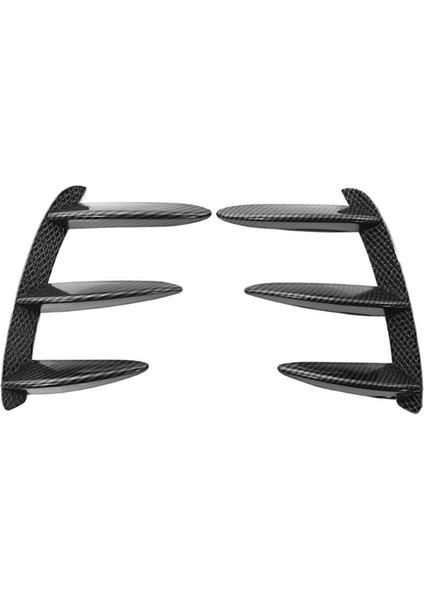 Araba Karbon Fiber Arka Tampon Spoiler Yan Hava Outlet Kanadı Canard Fin Mercedes Benz A Sınıfı W176 A200 A260 Amg Için (Yurt Dışından)