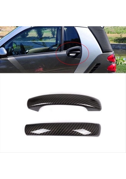 Mercedes Için 4x Benz Smart 451 Fortwo 2009-2015 Karbon Fiber Araba Dış Kapı Kolu Kapak Trim Dekor Sticker (Yurt Dışından) fiyatları