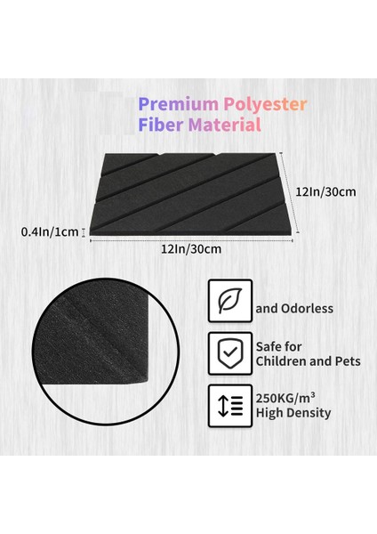 12PCS Akustik Paneller 12X12X0 4 Inç Ses Geçirmez Köpük Paneller Ev Ofis ve Oyun Odası Için Duvar Dekoru (Yurt Dışından) indirimleri