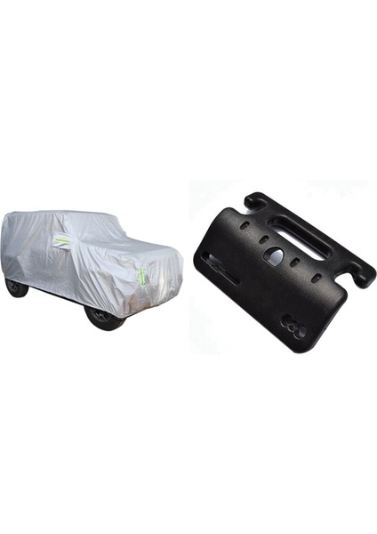 2 Adet Araba Aksesuarları 1 Adet Araba Kapağı Açık Yağmur Geçirmez Toz Geçirmez Güneş Uv Koruma Kapağı ve 1 Adet Araba Koltuğu Arka Kanca (Yurt Dışından)