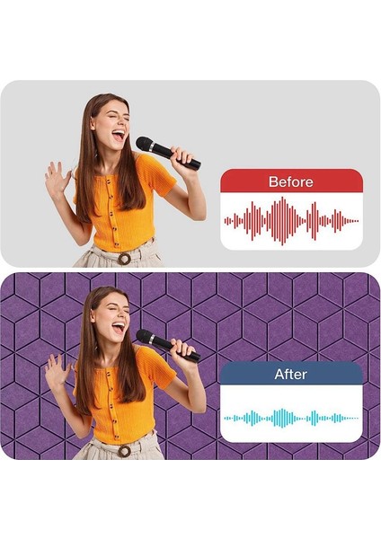 12PCS Kendinden Yapışkanlı Akustik Panel Altıgen Y Kaplı Ses Geçirmez Panel Gürültü Yalıtım Yoğunluklu Yangın Duvar Panelleri (Yurt Dışından) indirimleri