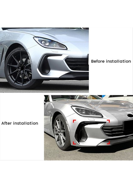 Araba Ön Tampon Spoiler Ayırıcı Kapak Sis Kapakları Subaru Brz Için Kanard 2021-2024 Parlak Siyah (Yurt Dışından) indirimleri