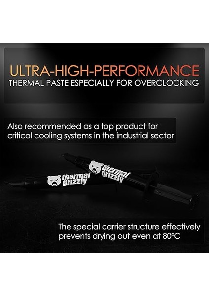 Grizzly - Kryonaut Termal Macun - Bilgisayar ve Konsollardaki Tüm Işlemcileri, Grafik Kartlarını ve Isı Alıcıları Soğutmak Için (1 Gram) modelleri