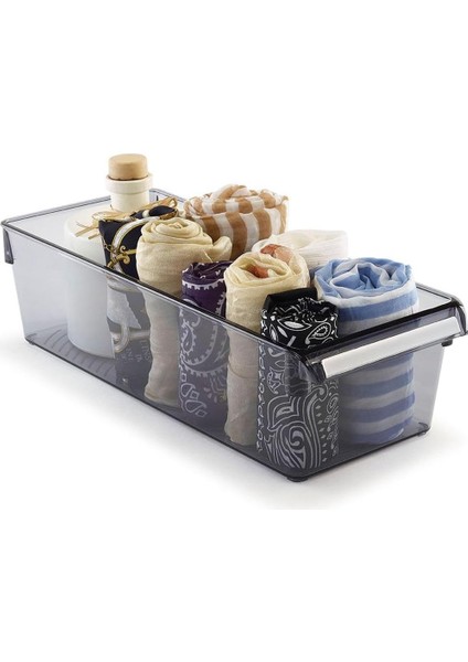 M-E27-20-25 Düzenleyici Raf, Şeffaf Siyah fırsatları