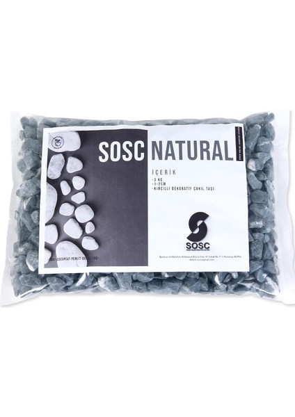 Çakıl Taşı Dolomit Taşı Bahçe Süsü Akvaryum Taşı Dere Çakıl Taşı 1-2 cm 3 kg indirimleri