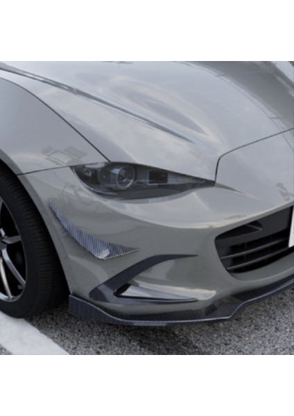 Araba Ön Tampon Yan Ayırıcı Spoiler Sis Lambası Yan Spoiler Trim Için Mazda Miata Mx-5 Nd 2016+ Parlak Siyah (Yurt Dışından) modelleri