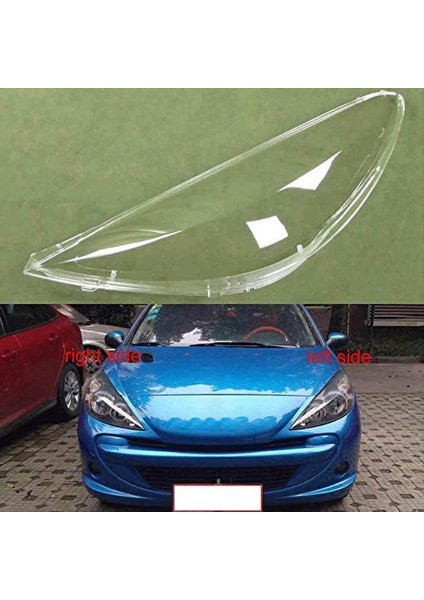 1paır Ön Far Lens Kabuğu Kafa Hafif Lamba Kapağı Için Peugeot 207 2009 2010 2012 2012 2013 Far Abajur Kapağı (Yurt Dışından) indirimleri