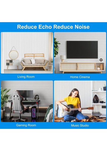 12 Paket Ses Geçirmez Köpük Panelleri 12X12X0 4 Inç Kendi Kendine Yapışkan Akustik Duvar Panelleri Akustik Için Beyaz (Yurt Dışından) fırsatları