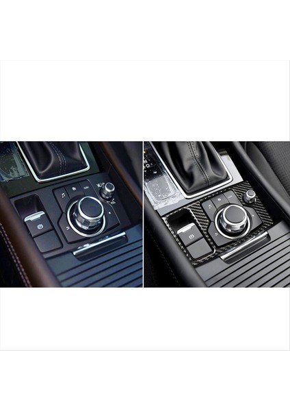 Araba Çıkartmaları Kapak Mazda Için Multimedya Düğmesi Döşeme 3 Axela Aksesuarlar Dayanıklı Araç Karbon Fiber Dekoratif Sürücü Sol (Yurt Dışından) fırsatları