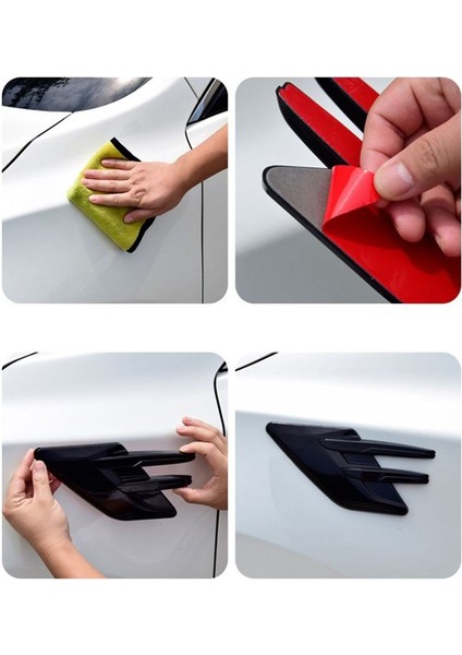 Araba Yan Hava Alım Kaputu Havalandırma Dekorasyon Araç Yan Havalandırma Hood Araba Kişilik Modifikasyonu Dış Dekorasyon Evrensel B (Yurt Dışından) fırsatları