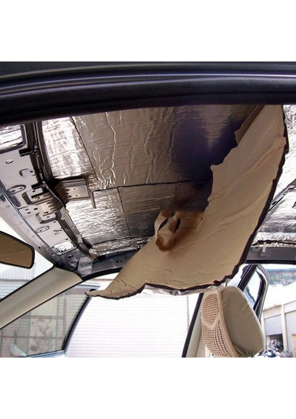 2x 50X200CM Ses Deadener Araba Izolasyonu Bloack Isı ve Ses Termal Düzeltme Pedi Otomobiller Için Otomatik Aksesuarlar Parçalar (Yurt Dışından) modelleri