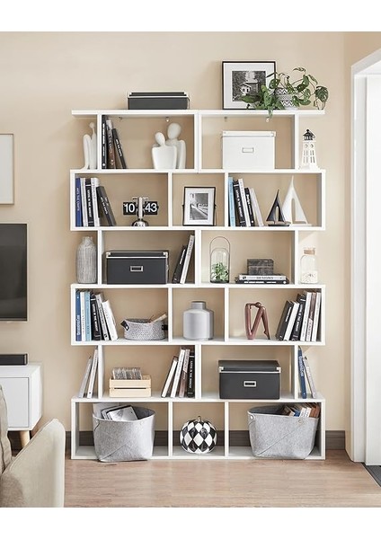 Kitaplık, 6 Katlı, Ayaklı Raf, Ofis Rafı, Bağımsız, Dekoratif Raf, Sunum Için, Modern, Oturma Odası, Yatak Odası, Ofis Için, Beyaz LBC61WT indirimleri