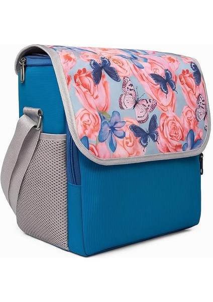 Soğuk Sıcak Tutan Termal Termos Yiyecek Içecek Çantası Buz Aküsü Hediyeli Çiçekli