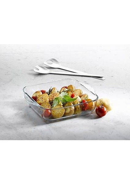 Borcam Küçük Boy Kulplu Kare Tepsi fırsatları