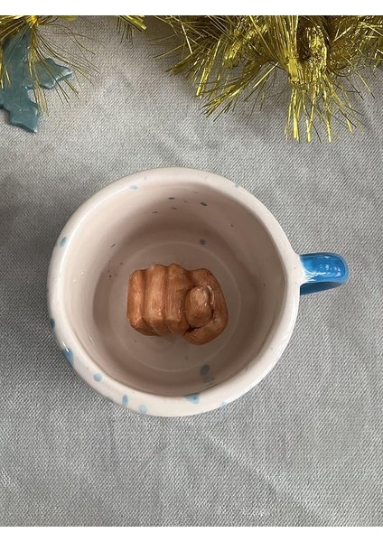 Nahl Kupa, El Yapımı Seramik Kupa, Düğün, Doğum Günü, Bebek Mevlidi, Ev Açılışı Hediyesi