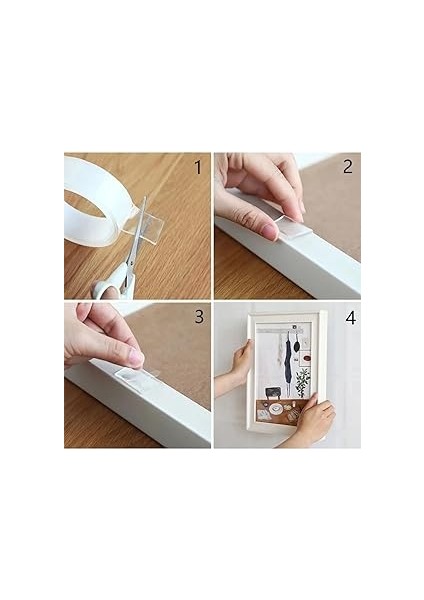 Çift Taraflı Nano Bant Süper Güçlü Şeffaf Çift Taraflı Bant 2cm 3 Metre fiyatları