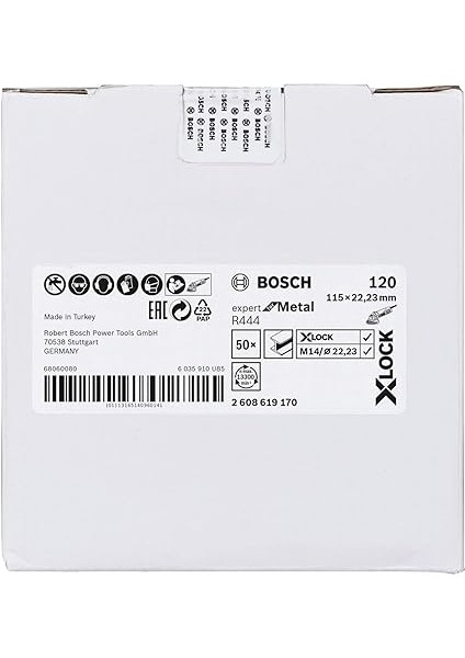 Accessories Professional Fiber Zımpara Diski Expert (Metal Için, X-Lock, R444, Ø115 Mm, Granülasyon 120, Delik Çapı: 22,23 Mm, 1 Disk indirimleri