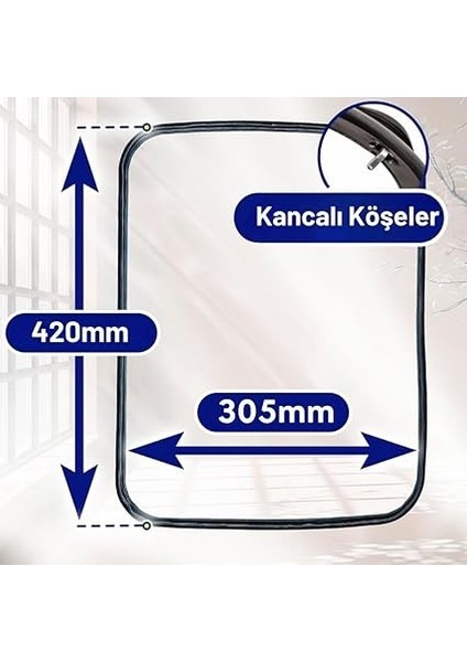 ve Indesit ile Uyumlu Fırın Kapak Contası, 420 x 305MM modelleri
