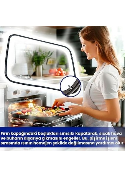 ve Indesit ile Uyumlu Fırın Kapak Contası, 420 x 305MM fırsatları