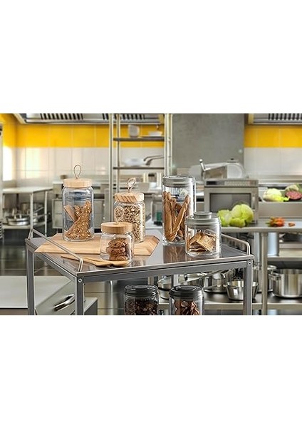 Ahşap Kapaklı Woody Kavanoz 43593 1130 cc fırsatları