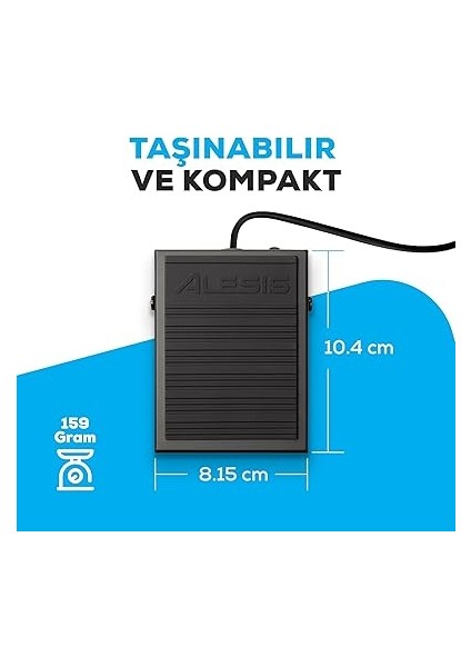 Asp-1 Mkıı - Universal Sustain Pedalı ve Anlık Ayak Pedalı, 1.5m Kablosu ve Kaymaz Tabanlı indirimleri